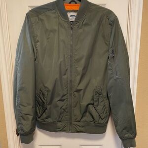 Old Navy Men's Olive Green Bomber Jacket